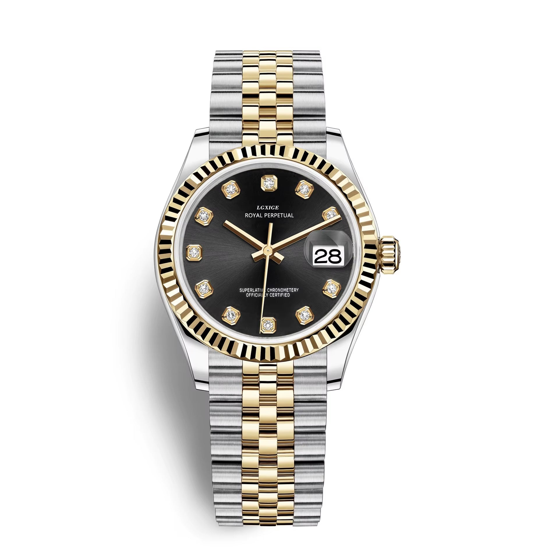 LGXIGE LW052 Unique Comely Female Quartz Watch Exclusive Stainless Steel Band Luminous Calendar Minimalist Leisure Wrist Watch