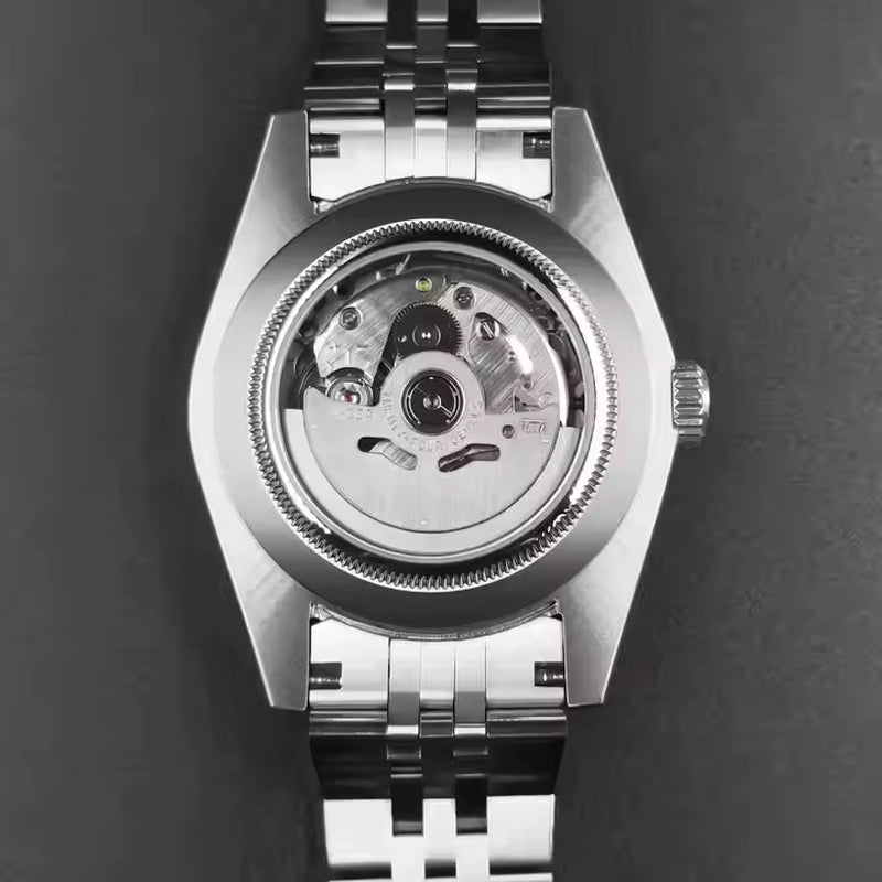 Custom Logo Automatic Men Mechanical Watch NH35 Movt Sapphire Stainless Steel 100M Waterproof Men Watch